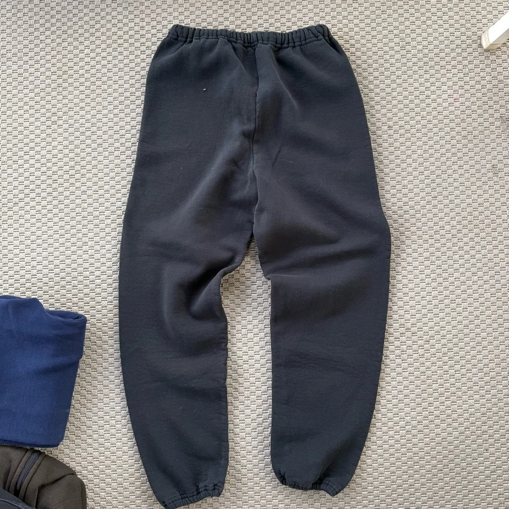 Vintage 90s black russell athletic sweatpants pants - Picture 3 of 3